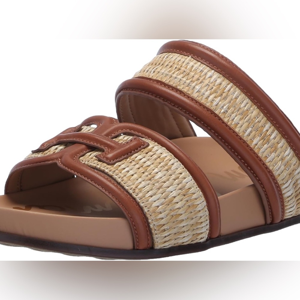 Sam Edelman Women's Rowan Sand Raffia Slide Sandal Size 7m - Picture 7 of 12